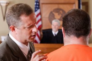 An attorney in Gulfport defending his client from criminal charges.