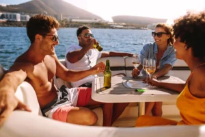 how does the effect of alcohol while boating compare to its effect while on land?